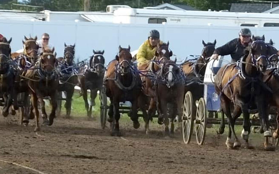 Northwest Roundup Chariot and Chuckwagon Action